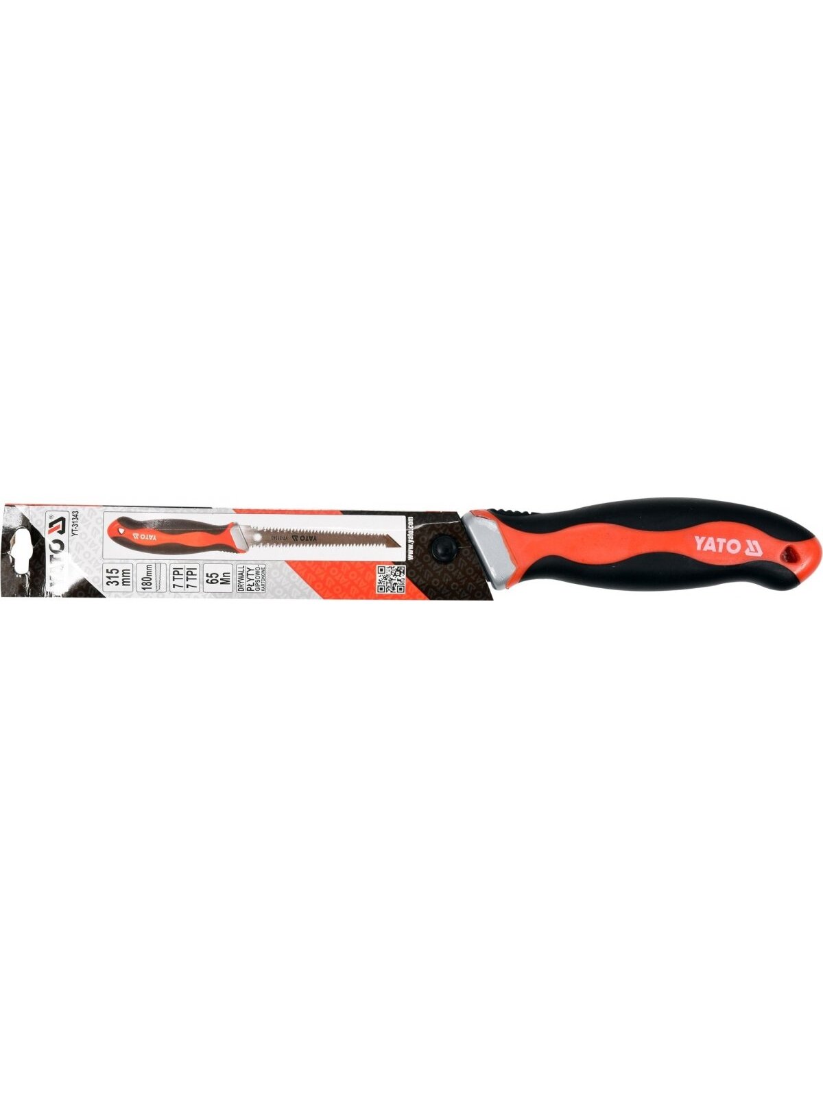 Pjūklas gipsokartonui dvipusis Yato | 180mm, 7 TPI 1