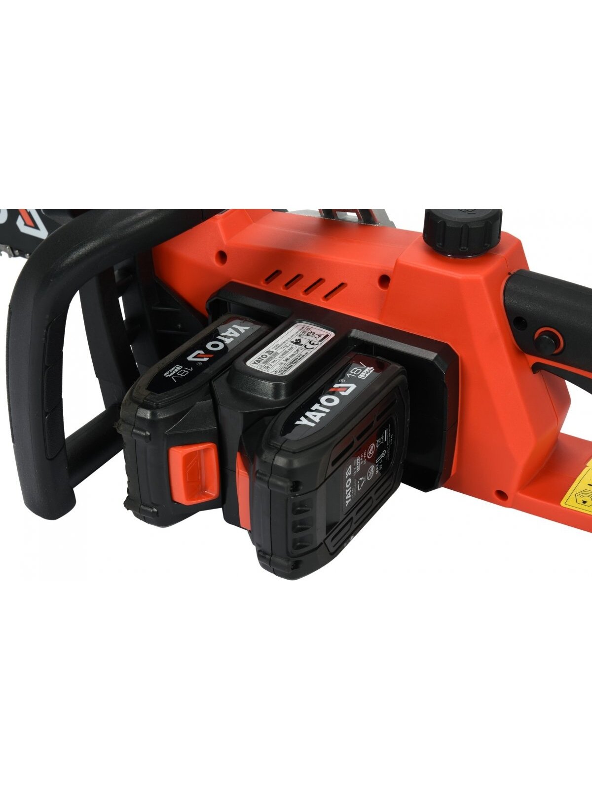 Pjūklas grandininis akumuliatorinis 14" 36V=2X18V (2X2,0Ah) Yato 2 Pjūklas grandininis akumuliatorinis 14" 36V=2X18V (2X2,0Ah) Yato 2