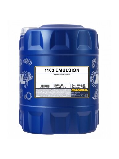 ⬡ Pjovimo ir gręžimo emulsija 1103 MANNOL 20l (MN110320, MANNOL)