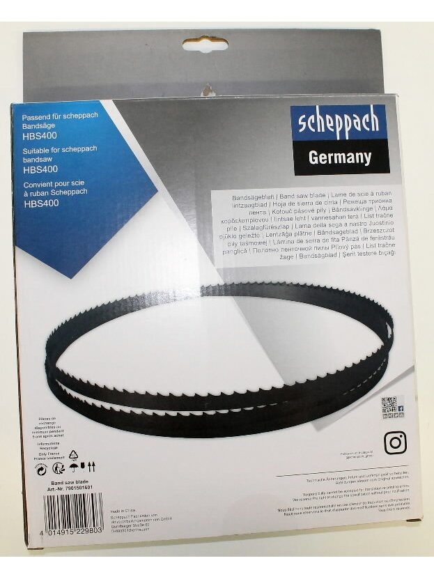 Pjovimo juosta medienai HBS300/HBS 2240x13x0.5mm Z4, Scheppach 1 Pjovimo juosta medienai HBS300/HBS 2240x13x0.5mm Z4, Scheppach 1