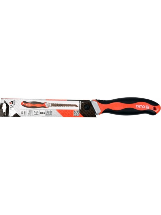 Pjūklas gipsokartonui dvipusis Yato | 180mm, 7 TPI 2 Pjūklas gipsokartonui dvipusis Yato | 180mm, 7 TPI 2