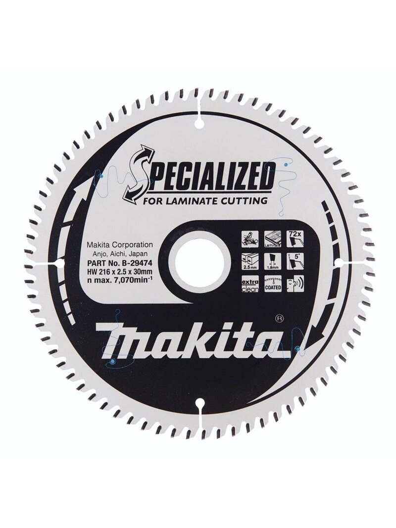Pjovimo diskas 216x2.5x30mm 5° T72 B-29474 Pjovimo diskas 216x2.5x30mm 5° T72 B-29474