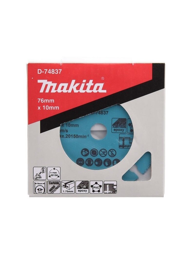 Pjovimo diskas Makita 76 x 10 mm D-74837 2 Pjovimo diskas Makita 76 x 10 mm D-74837 2