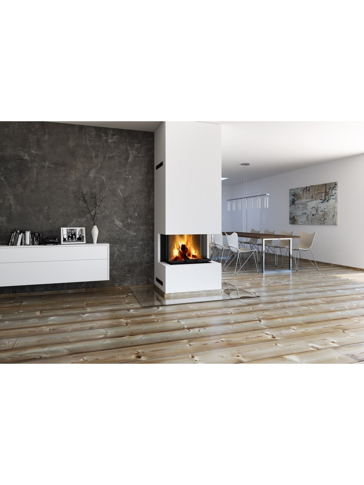 Plieninis židinio ugniakuras Romotop Heat HC3LH26 65.52.31 IGN stiklas trijų dalių 2 Plieninis židinio ugniakuras Romotop Heat HC3LH26 65.52.31 IGN stiklas trijų dalių 2