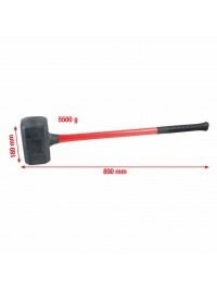 Plaktukas beatotrankis su minkšta galva  5500g, KS Tools 2