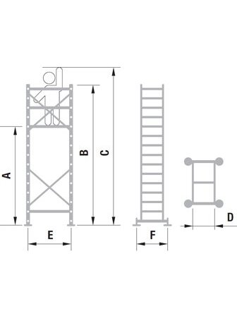 Plieniniai pastoliai | 480-680cm, G-250kg, H-150kg