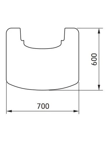 Plieninis padėklas po krosnele C800, juodos spalvos, 700x600 mm Plieninis padėklas po krosnele C800, juodos spalvos, 700x600 mm