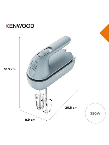 Plakiklis Kenwood QuickMix Go HMP40.000GY, mėlynas