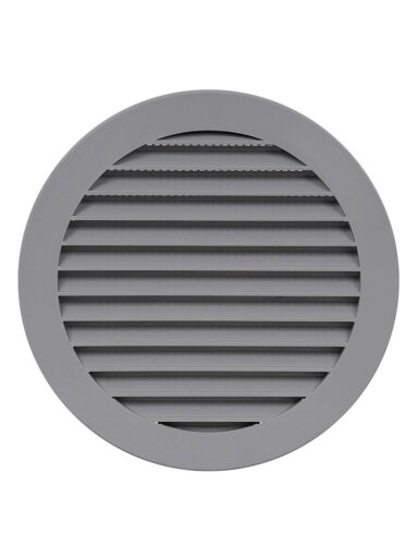 Plast. ventiliacijos grotelės EUROPLAST VR125P, D125, pilkos