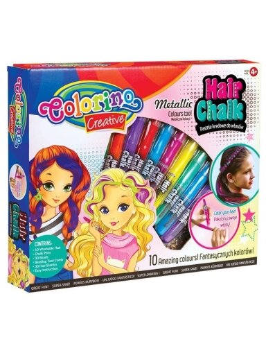 Plaukų kreidelės COLORINO 68635PTR, 10 vnt.