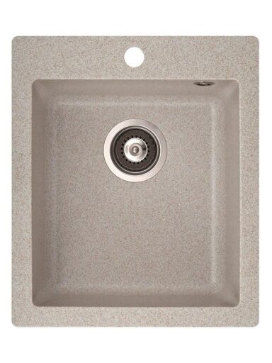 Plautuvė Simplex SQS100-110AW akmens masė 42,5x50x19,5cm