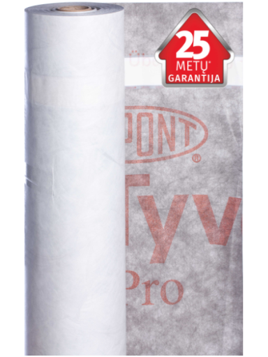 Plėvelė difuzinė Tyvek® Supro + Tape, 75 kv.m