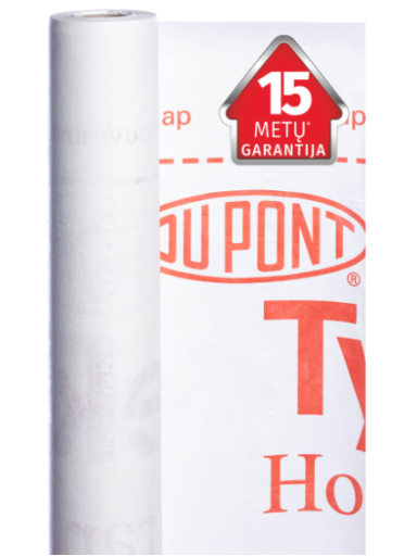 Plėvelė vėjo izoliacinė Tyvek® FireCurb Housewrap 75 kv.m.
