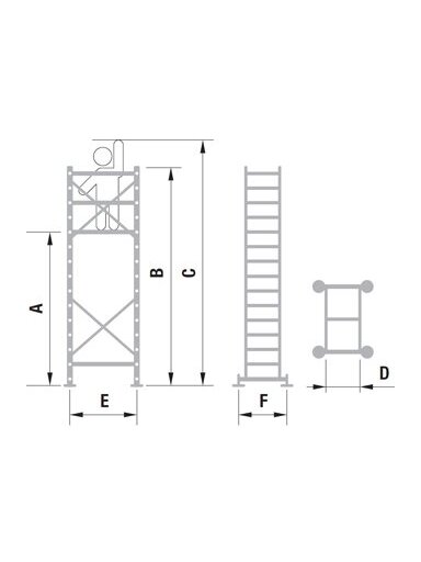 Plieniniai pastoliai | 480-680cm, G-328kg, H-350kg