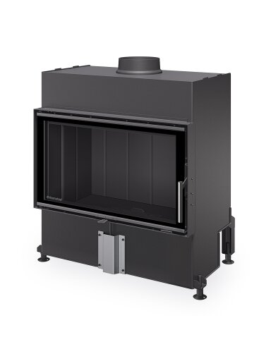 Plieninis židinio ugniakuras Romotop HEAT H4X 06, 80.50, juoda pakura IGN