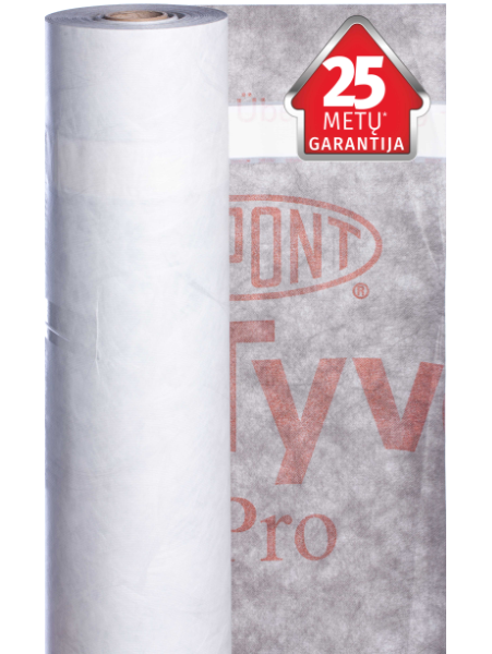 Plėvelė difuzinė Tyvek® Supro + Tape, 75 kv.m Plėvelė difuzinė Tyvek® Supro + Tape, 75 kv.m