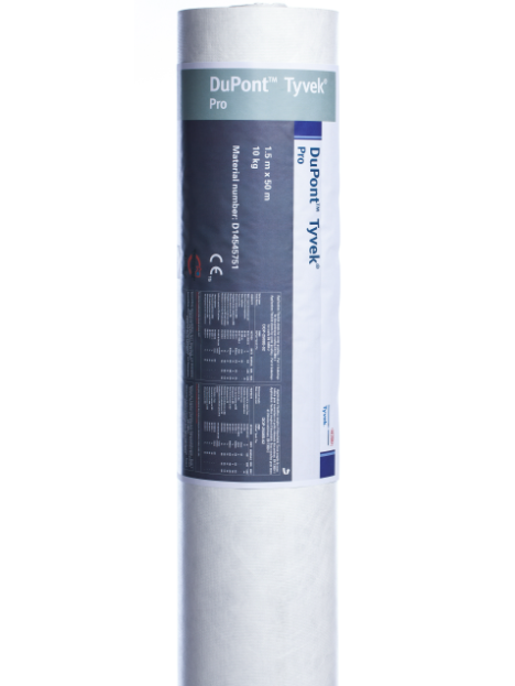 Plėvelė difuzinė Tyvek® Pro, 75 kv.m 2