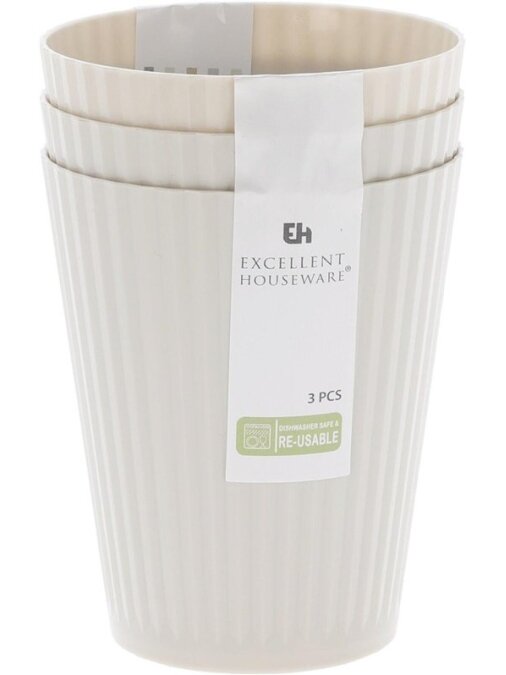Plastikinė stiklinė 178000750, 300 ml, plastikas, 3 vnt. 1 Plastikinė stiklinė 178000750, 300 ml, plastikas, 3 vnt. 1