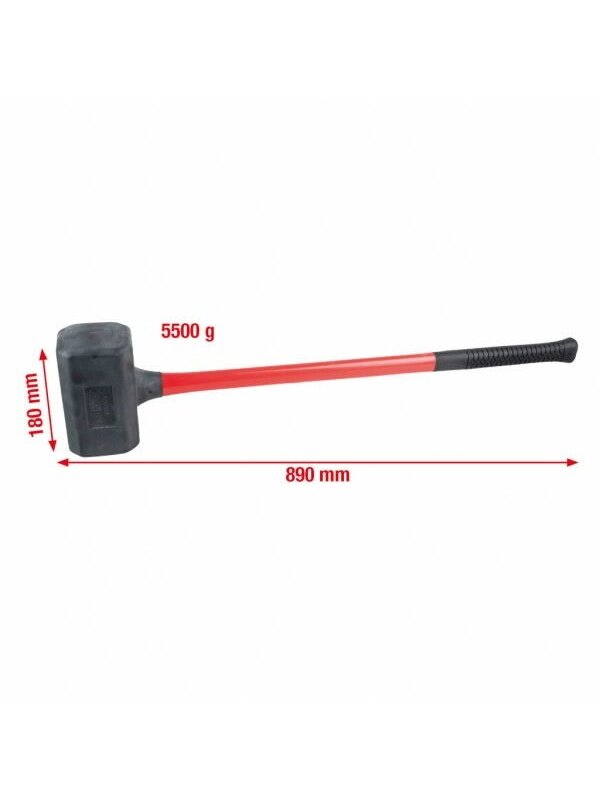 Plaktukas beatotrankis su minkšta galva  5500g, KS Tools
