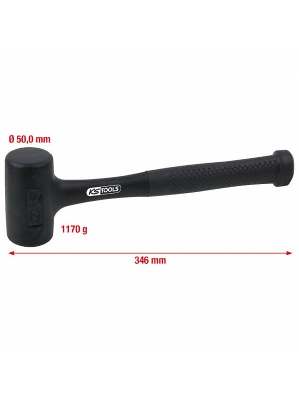 Plaktukas švelnus beatotrankis 860g, KS Tools 2 Plaktukas švelnus beatotrankis 860g, KS Tools 2