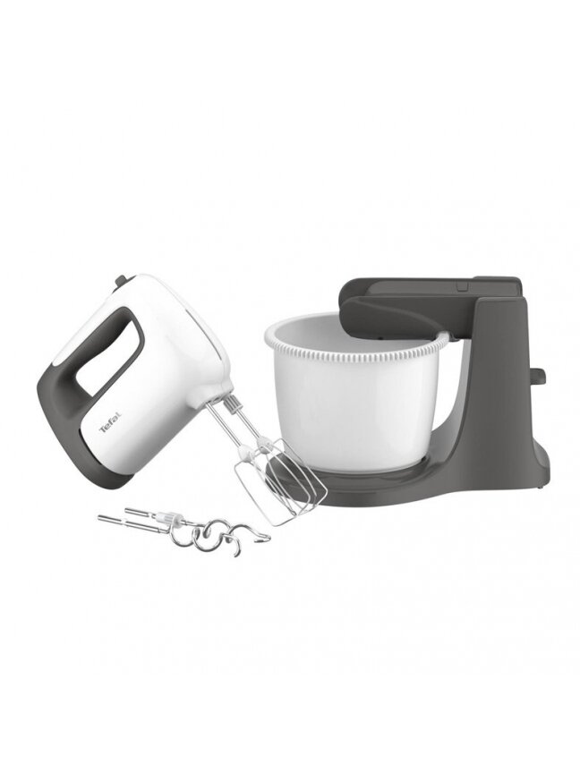 Plakiklis su dubeniu Tefal Prep'Mix+ HT464138, baltas/pilkas 1 Plakiklis su dubeniu Tefal Prep'Mix+ HT464138, baltas/pilkas 1