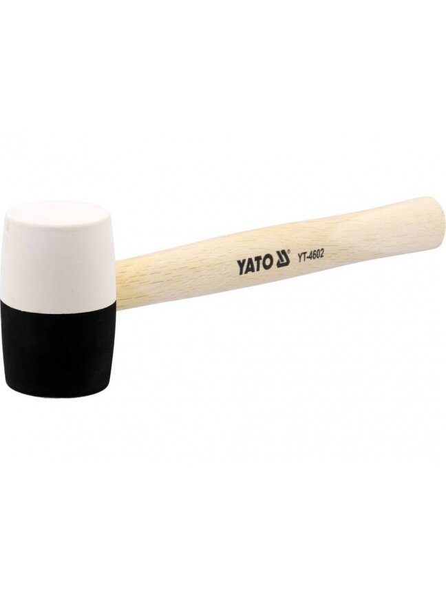 Plaktukas guminis mediniu kotu Yato | d-50mm, 370g, 300mm Plaktukas guminis mediniu kotu Yato | d-50mm, 370g, 300mm