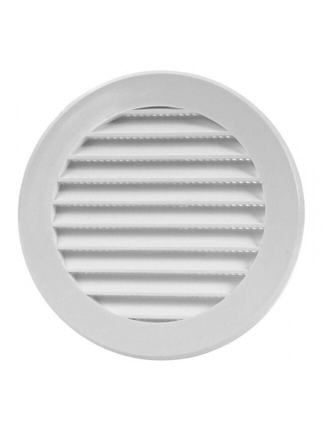 Plast. ventiliacijos grotelės EUROPLAST VR100, D100, baltos Plast. ventiliacijos grotelės EUROPLAST VR100, D100, baltos