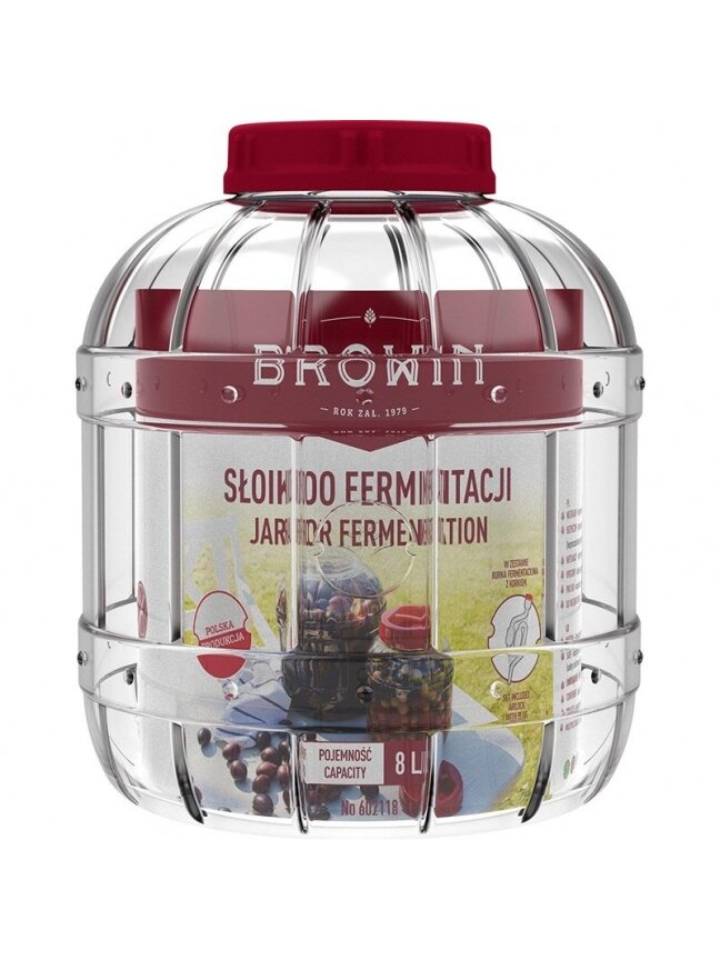 Plastikinė fermentacijos talpykla BROWIN 602118, 8 l 2 Plastikinė fermentacijos talpykla BROWIN 602118, 8 l 2