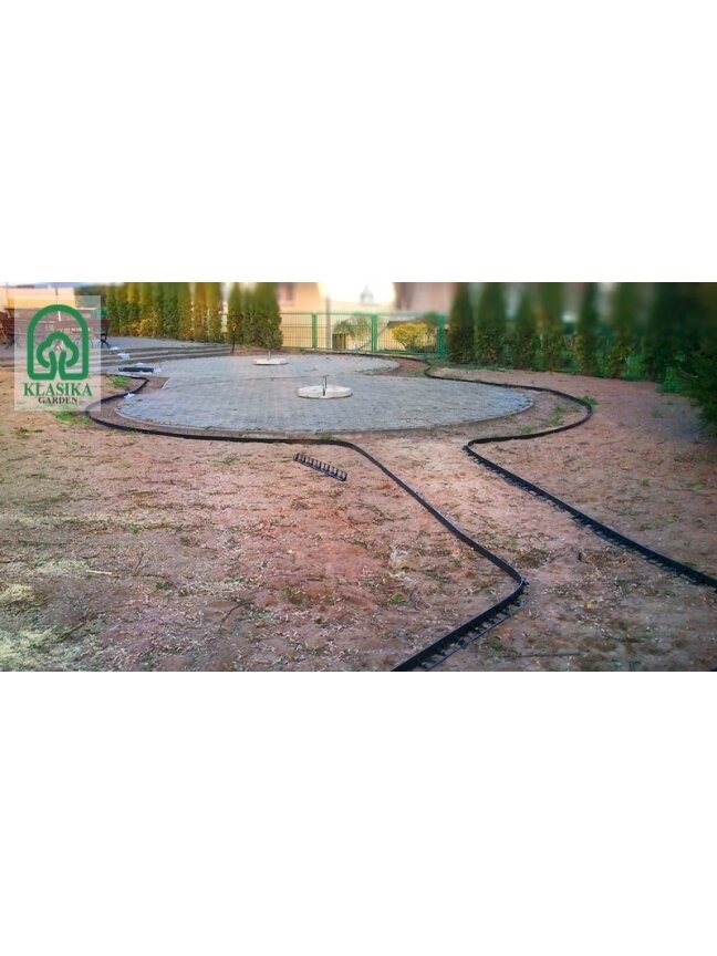 Plastikinis vejos bortas, juodas 4,5 x 100 cm 4 Plastikinis vejos bortas, juodas 4,5 x 100 cm 4