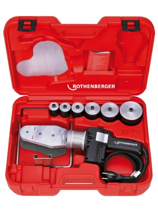 Plastiko vamzdžių  suvirinimo aparatas ROWELD P63 S-6, Set 2, Rothenberger 1