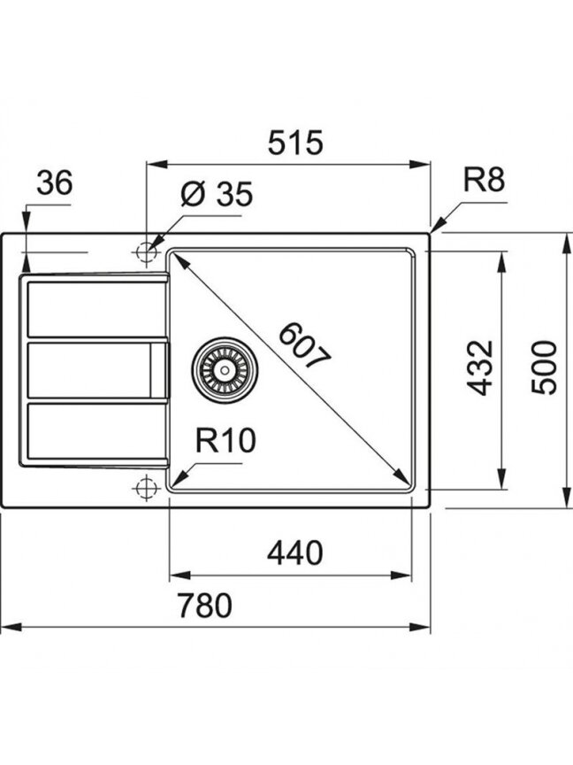 Plautuvė Franke Sirius 2.0 S2D 611-78 XL 143.0590.228 JUODA 2 Plautuvė Franke Sirius 2.0 S2D 611-78 XL 143.0590.228 JUODA 2