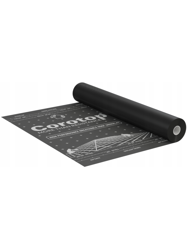 Plėvelė difuzinė Corotop Ultra 220g SK2 (75m2) du lipnūs šonai 1 Plėvelė difuzinė Corotop Ultra 220g SK2 (75m2) du lipnūs šonai 1