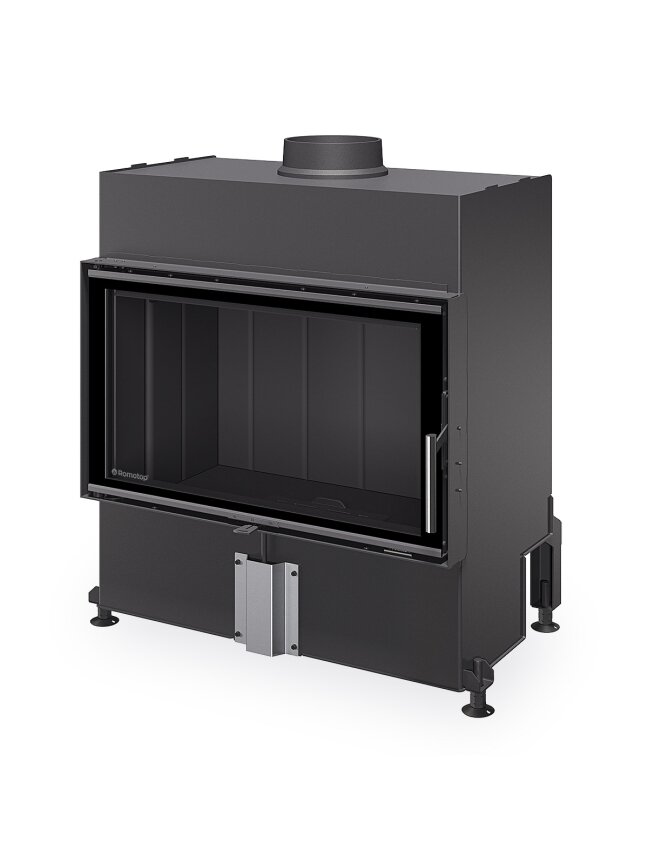 Plieninis židinio ugniakuras Romotop HEAT H4X 06, 80.50, juoda pakura IGN Plieninis židinio ugniakuras Romotop HEAT H4X 06, 80.50, juoda pakura IGN