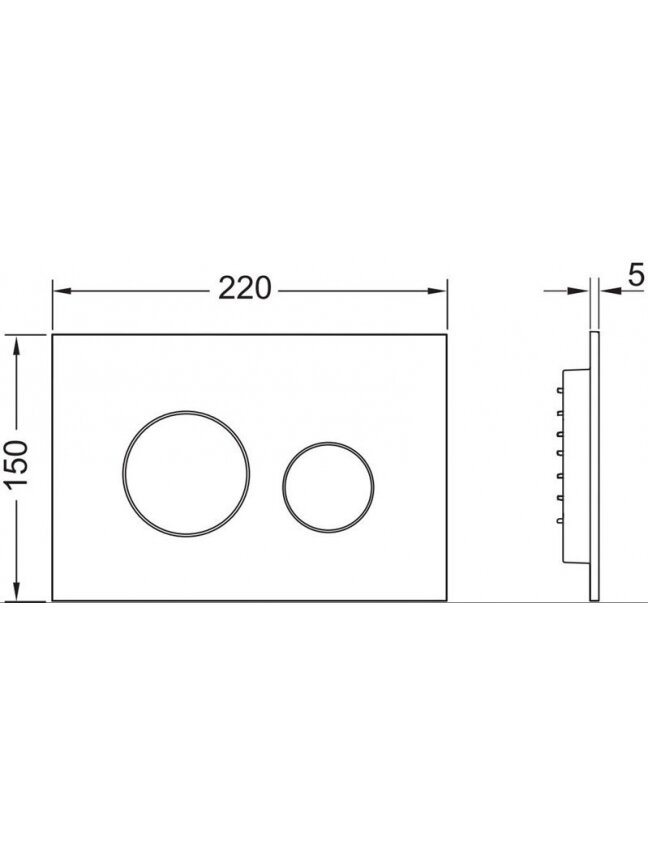 Plokštelė wc nuleid 9240920 Loop balt 2 Plokštelė wc nuleid 9240920 Loop balt 2