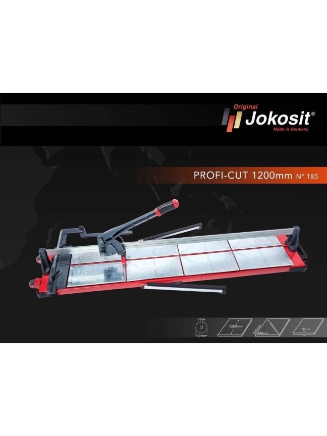 Plytelių pjaustymo staklės JOKOSIT PROFI CUT MAX (1200 mm) 2 Plytelių pjaustymo staklės JOKOSIT PROFI CUT MAX (1200 mm) 2