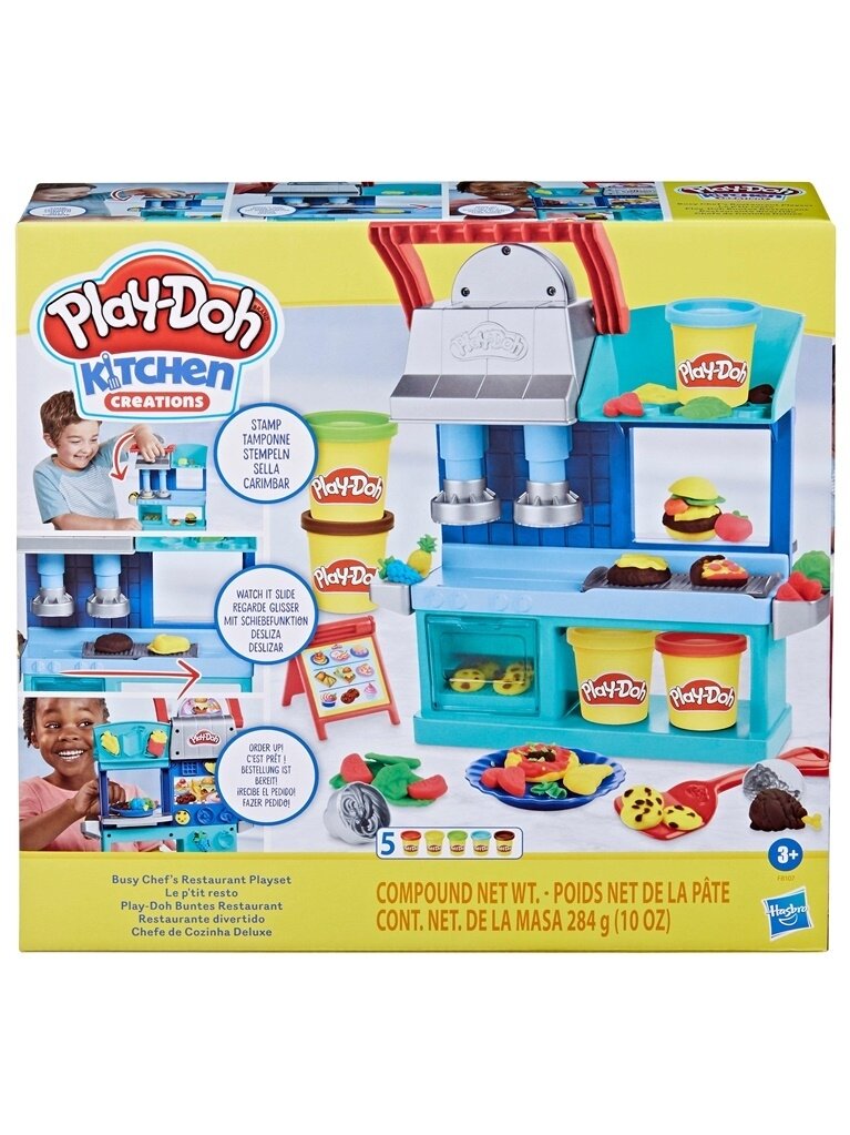 Plastilino rinkinys Play-Doh Chef's Restaurant Playset F8107