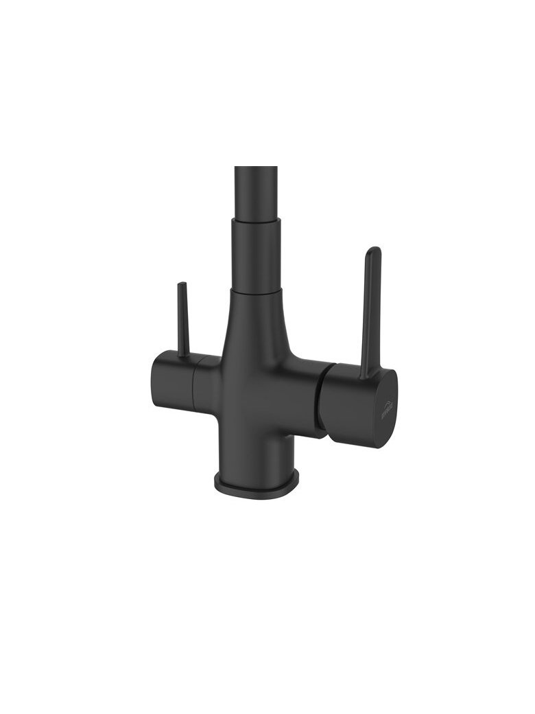 Plautuvės maišytuvas, BZ-02-F04-V, su vandes filtru, juodas 2 Plautuvės maišytuvas, BZ-02-F04-V, su vandes filtru, juodas 2