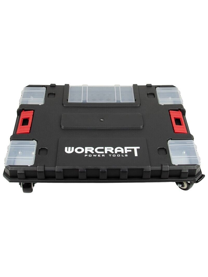 ⬡ Platforma su ratukais plastikinėms įrankių dėžėms 467x355x40 mm (XCUBE200, WORCRAFT) ⬡ Platforma su ratukais plastikinėms įrankių dėžėms 467x355x40 mm (XCUBE200, WORCRAFT)