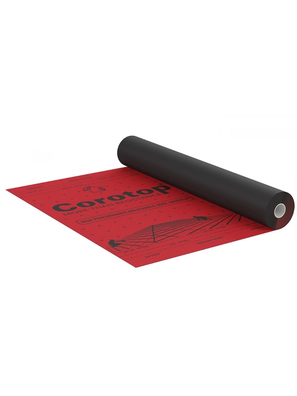 Plėvelė difuzinė COROTOP Red Strong 180 g / m² (75 m² / rul) 2 Plėvelė difuzinė COROTOP Red Strong 180 g / m² (75 m² / rul) 2