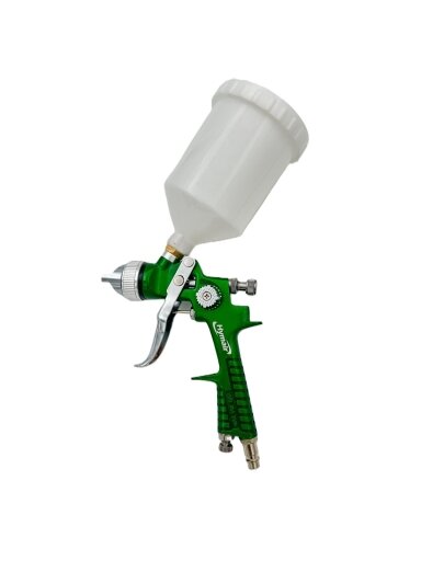 ⬡ Pneumatinis dažymo pistoletas HVLP Ø1,4 mm, 600 ml (AS881, HYMAIR) ⬡ Pneumatinis dažymo pistoletas HVLP Ø1,4 mm, 600 ml (AS881, HYMAIR)