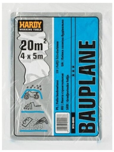 Polietileninė uždanga 4x5m 40my LDPE HARDY
