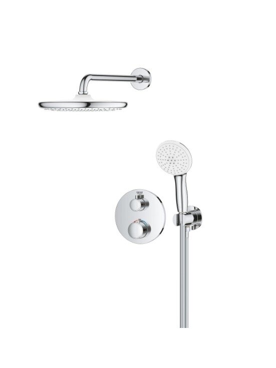 Potinkinė termostatinė dušo sistema Grohtherm Tempesta 250 dušo galva, be potinkinės d (35604000 užs.papildomai), chromo 2