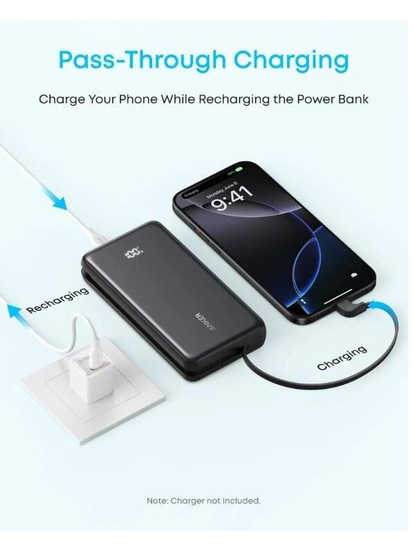 PowerBank Anker Zolo 20K 22.5W USB-C Bl 2