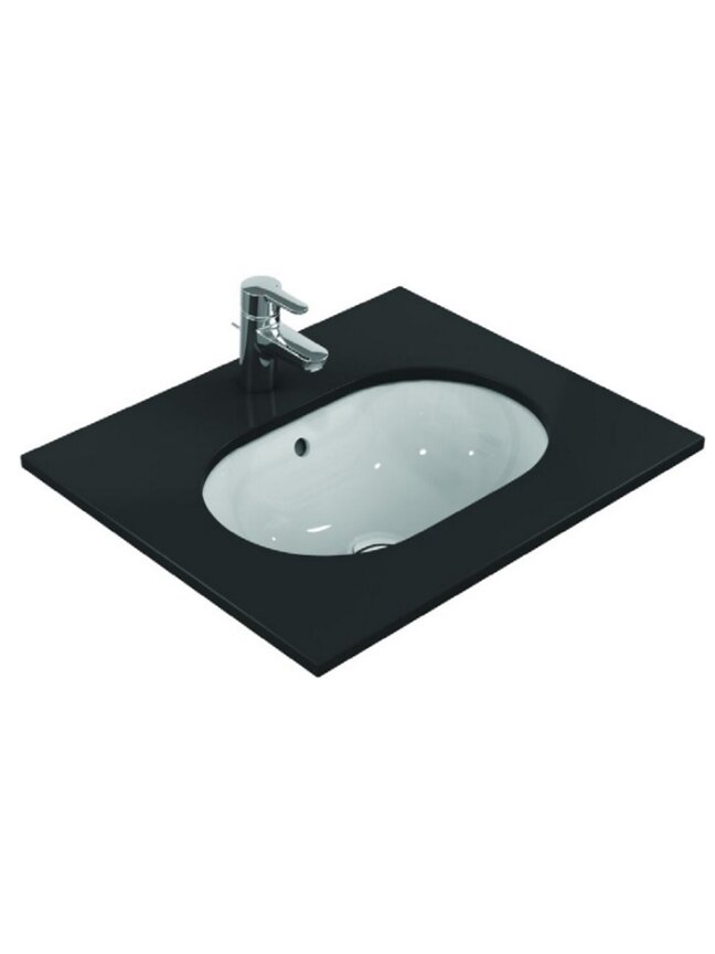 Po stalviršiu montuojamas praustuvas Ideal Standard Connect Oval, 55x38x17,5 cm, baltas