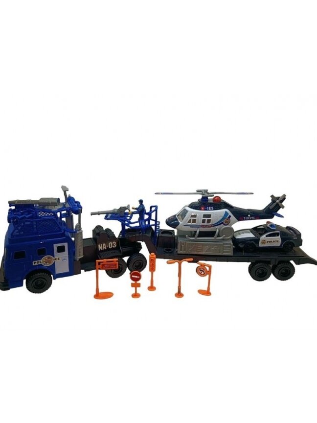 Policijos mašina S.O.S station 999B-54B, mėlyna/balta/juoda