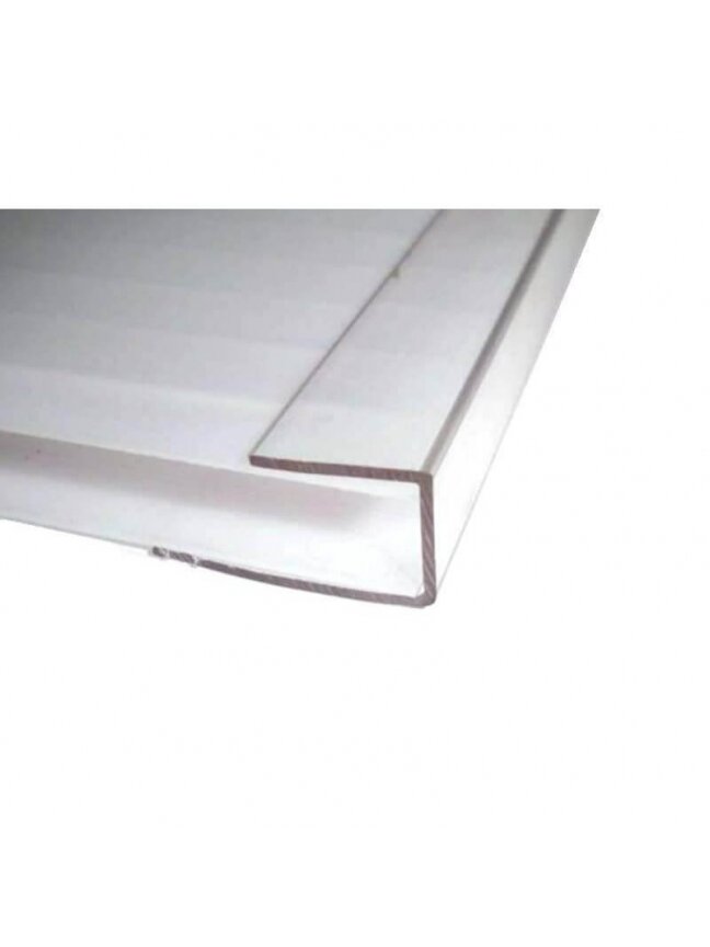 Polikarbonato užbaigimo profilis U (6x2100 mm.) Polikarbonato užbaigimo profilis U (6x2100 mm.)