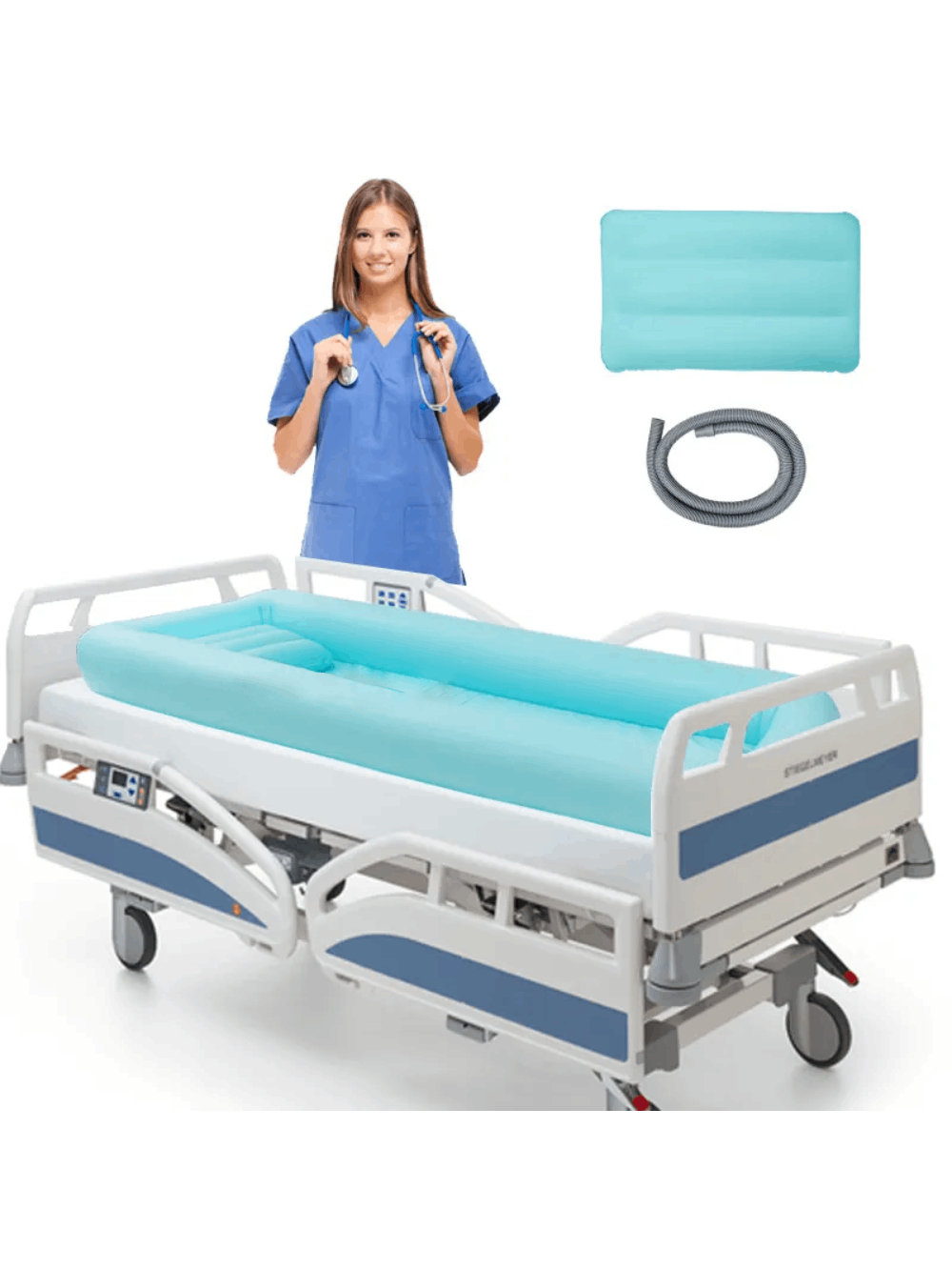 Pripučiama Mobili Vonia KASMAN Light Blue 195x85 Maudyti Žmonėms su negalia