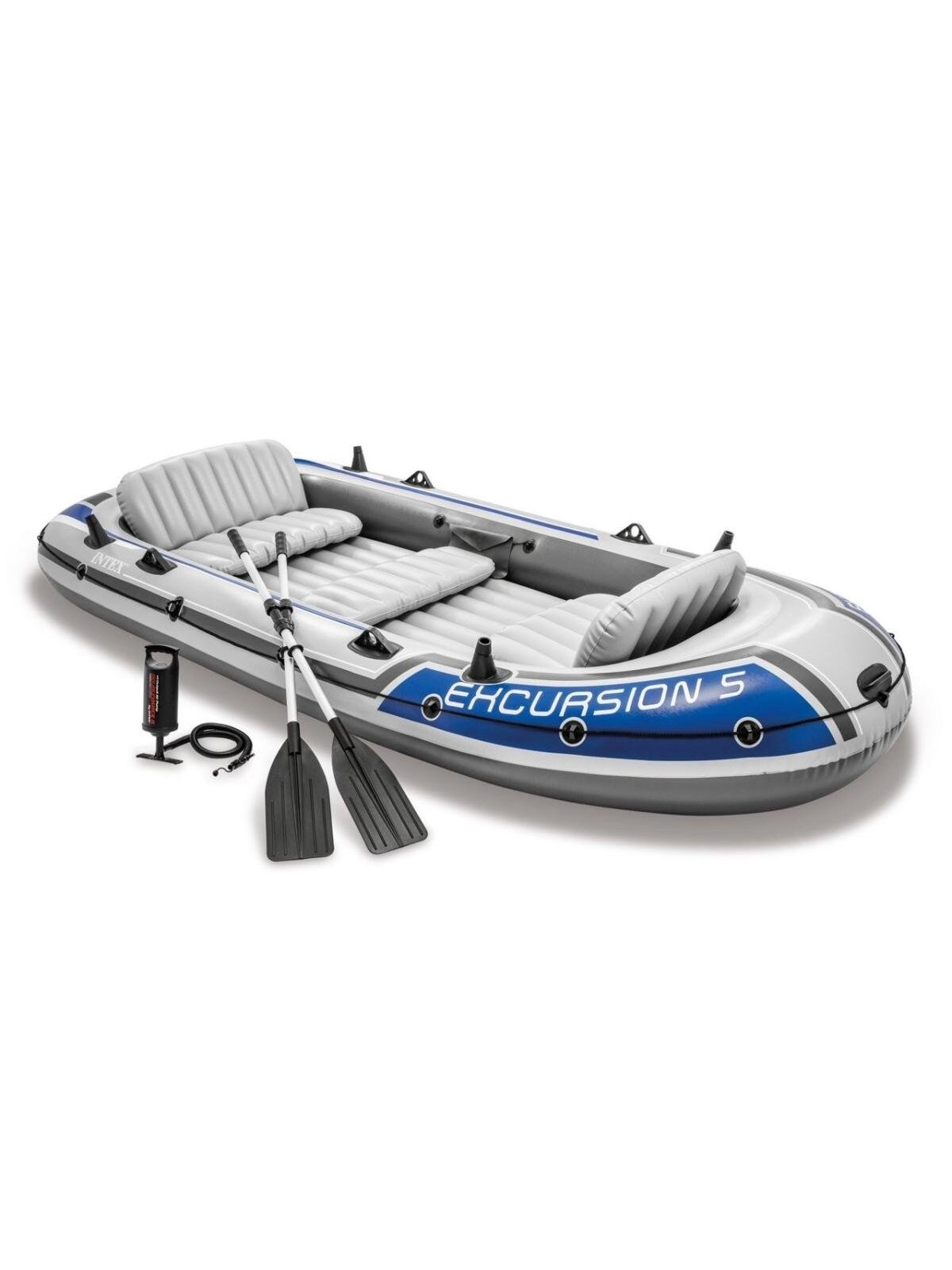 Pripučiama valtis penkiavietė Intex 68325 EXCURSION 5 SET (366x168x43 cm)