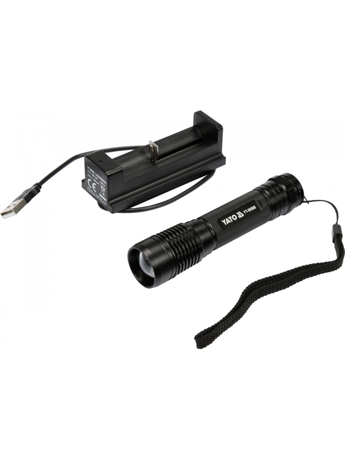 Prožektorius XP-G3 CREE 6W Li-Ion 3.7V 2200 mAh akumuliatorinis Yato 1 Prožektorius XP-G3 CREE 6W Li-Ion 3.7V 2200 mAh akumuliatorinis Yato 1