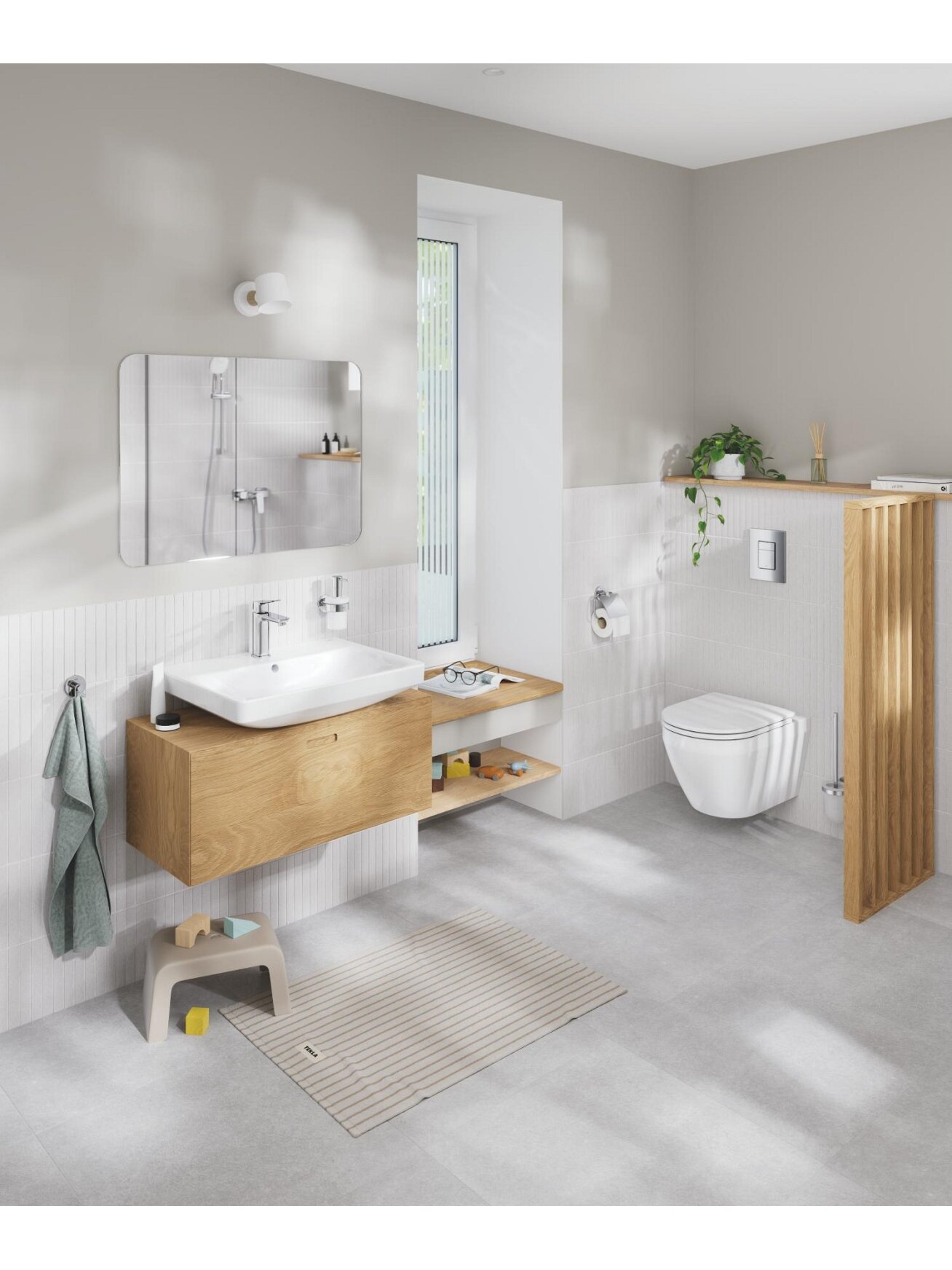 Praustuvo maišytuvas Grohe Cubeo, 1/2", M dydžio, chromas 4 Praustuvo maišytuvas Grohe Cubeo, 1/2", M dydžio, chromas 4